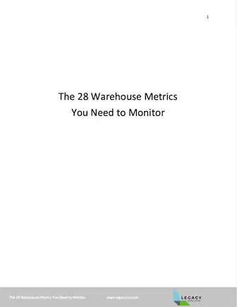28 Warehouse Metrics You need to Monitor Cover