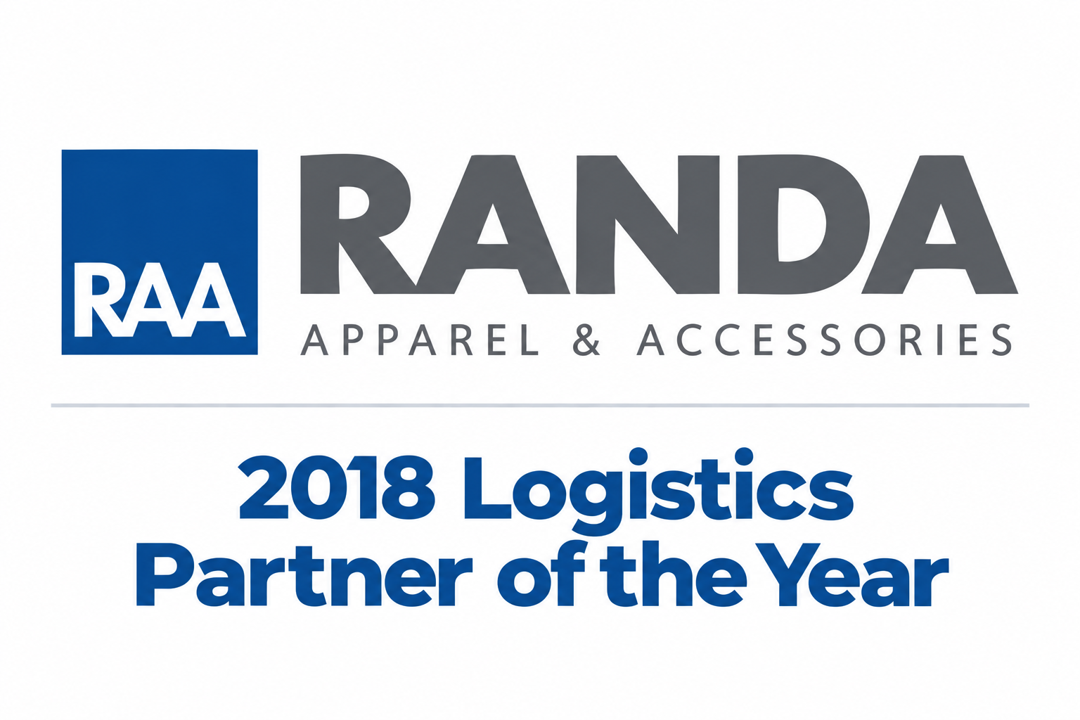 RANDA 2018 Logistics Partner of the Year Award