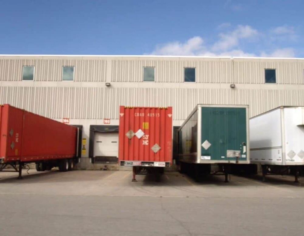 Freight Trucks at Warehouse